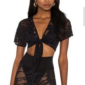 Beach Bunny Black Swim Coverup